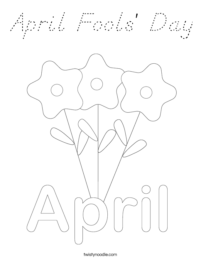 April Fools' Day Coloring Page