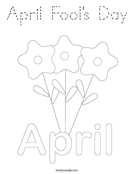 April 1 Coloring Page