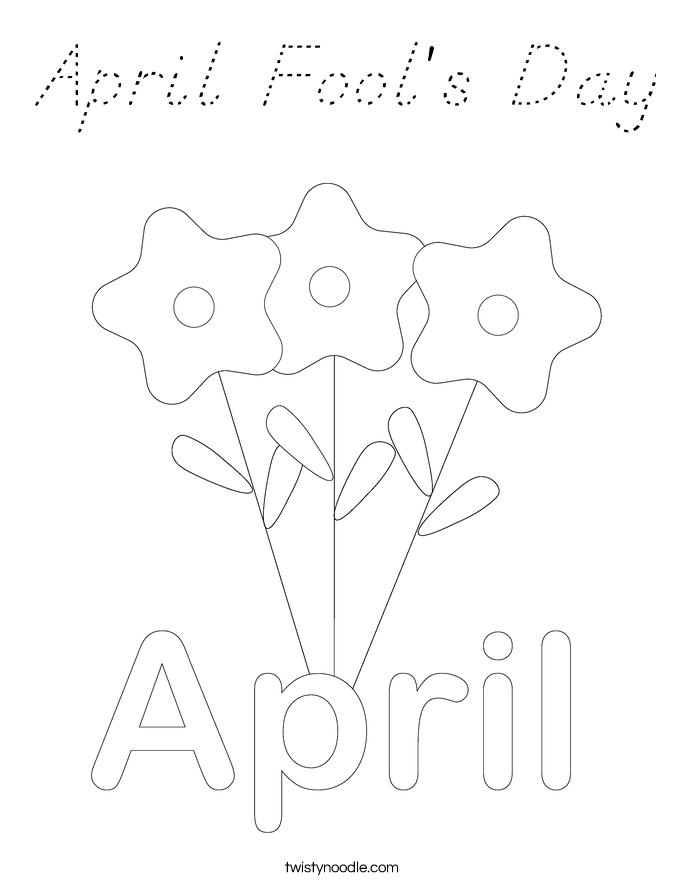 April Fool's Day Coloring Page