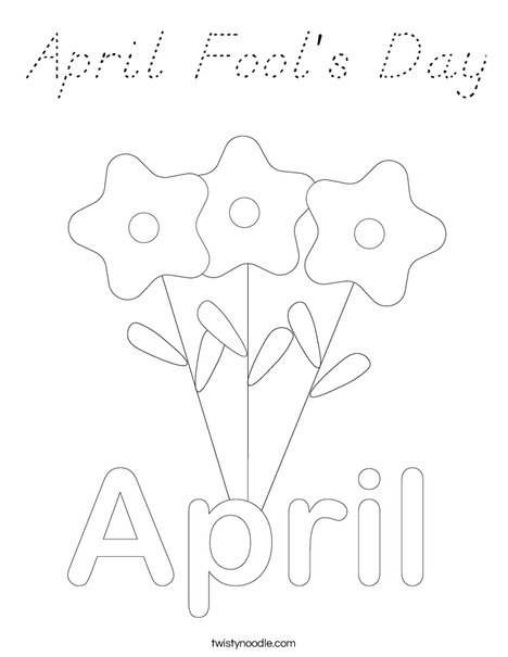 April 1 Coloring Page