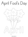 April Fool's Day Coloring Page