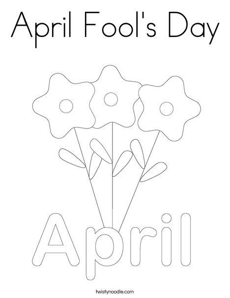 April 1 Coloring Page