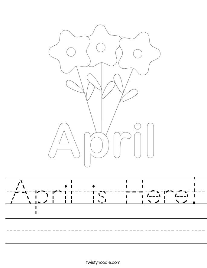 April is Here! Worksheet