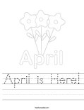 April is Here! Worksheet