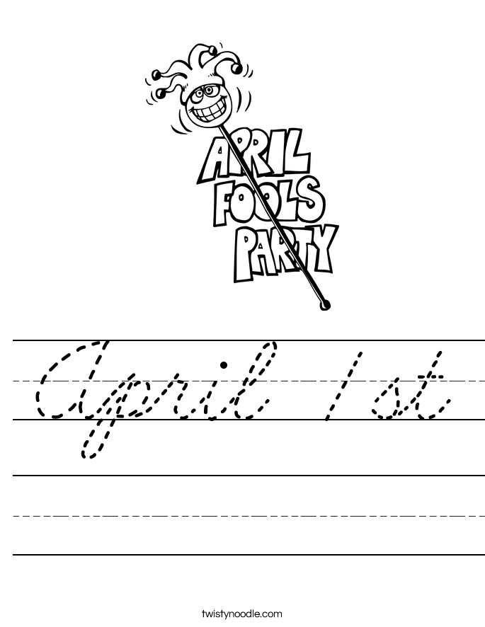 April 1st Worksheet