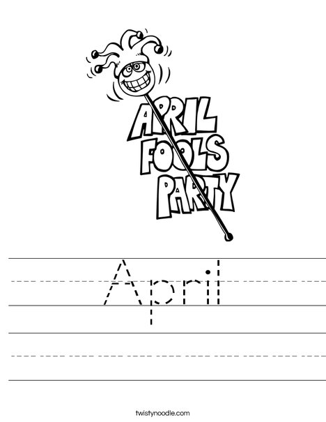 April Fools' Party Worksheet
