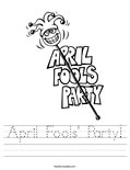 April Fools' Party! Worksheet