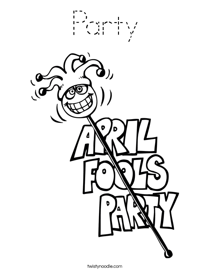 Party Coloring Page