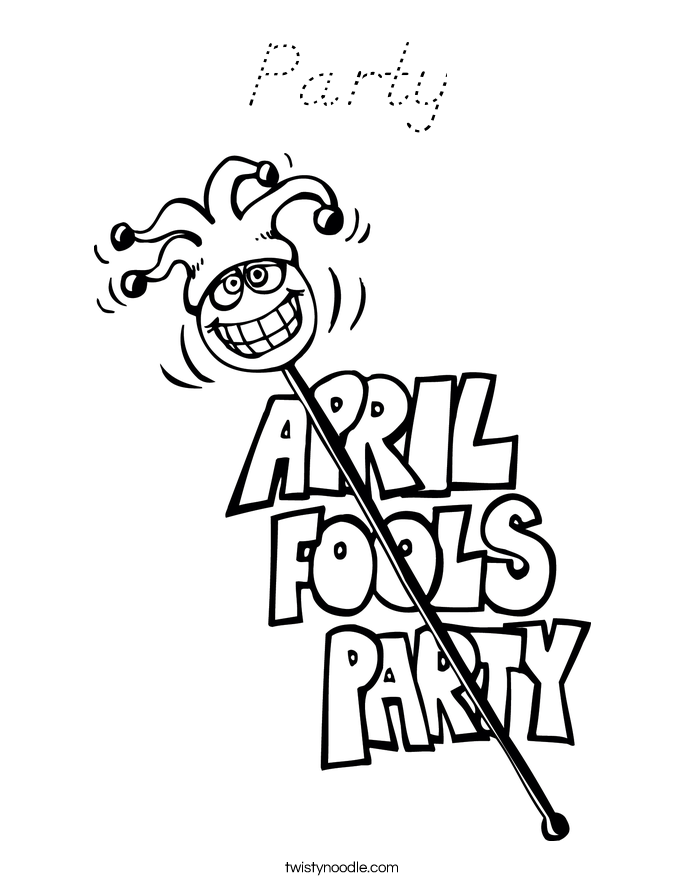 Party Coloring Page