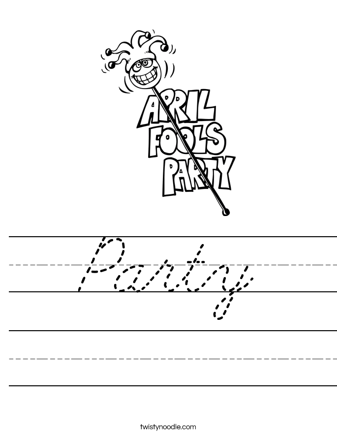 Party Worksheet