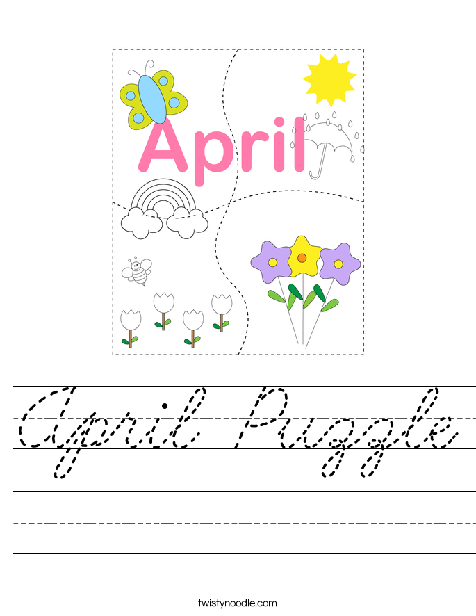 April Puzzle Worksheet