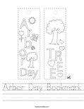 Arbor Day Bookmark Worksheet