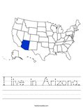 I live in Arizona. Worksheet