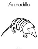 Armadillo Coloring Page