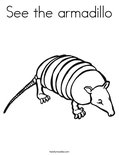 See the armadilloColoring Page