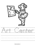 Art Center Worksheet