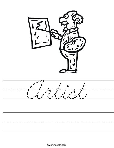 Artist Worksheet