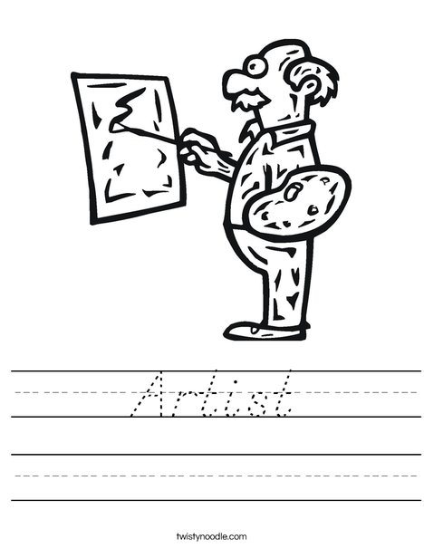 Artist Worksheet
