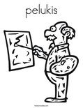 pelukis Coloring Page