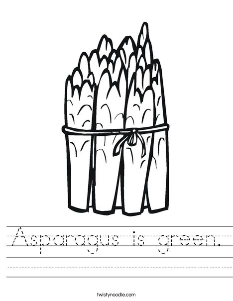 Asparagus Worksheet