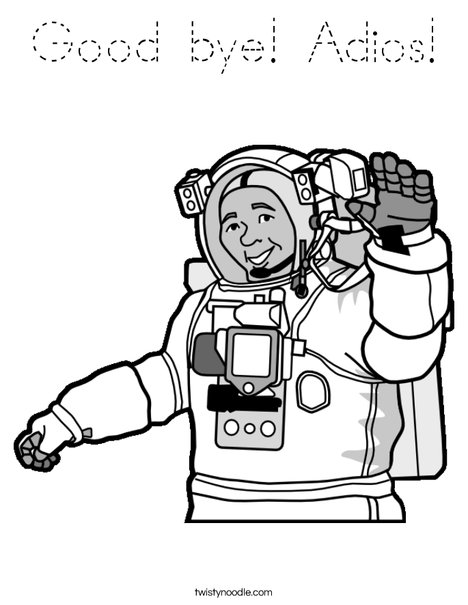Astronaut Coloring Page