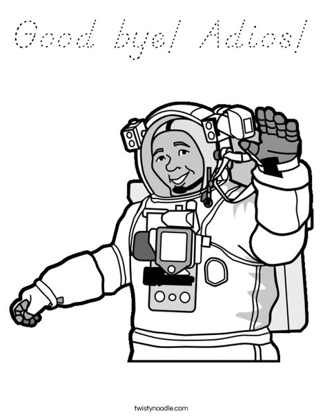 Astronaut Coloring Page