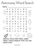 Astronomy Coloring Pages Twisty Noodle