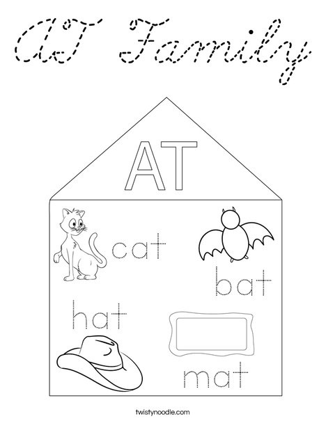 AT Family Coloring Page