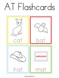 AT Flashcards Coloring Page