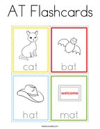 AT Flashcards Coloring Page