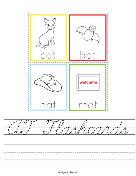 AT Flashcards Worksheet