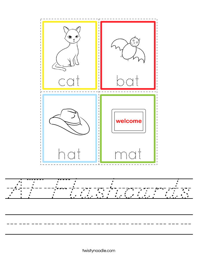 AT Flashcards Worksheet
