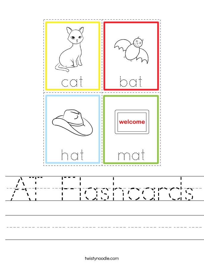 AT Flashcards Worksheet
