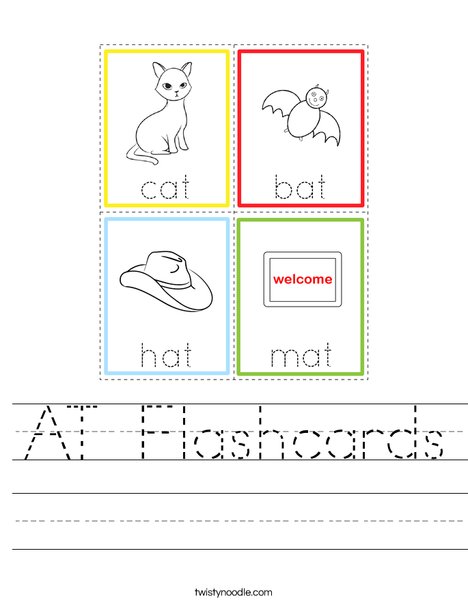 AT Flashcards Worksheet