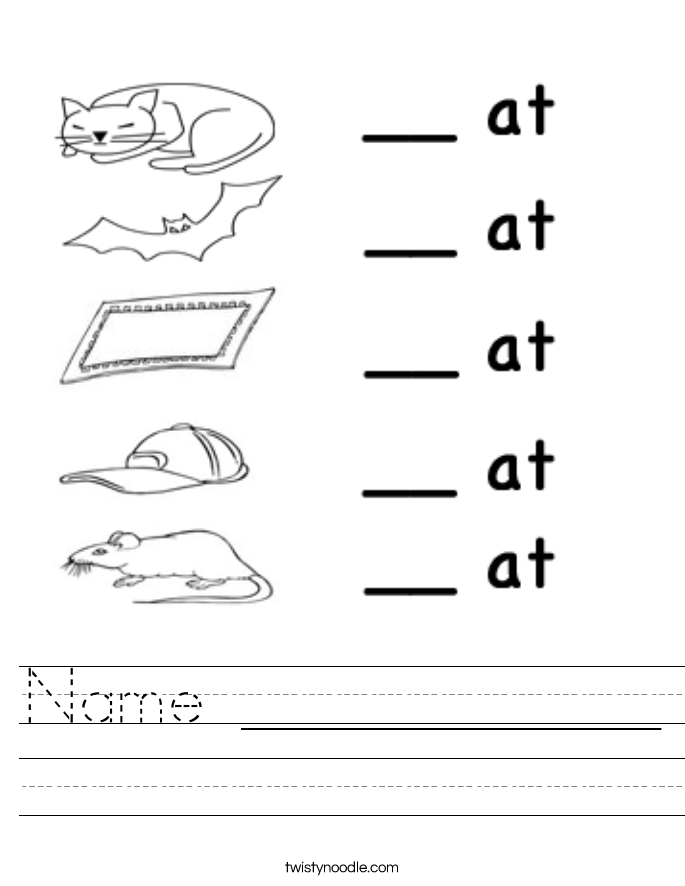 Name ____________ Worksheet - Twisty Noodle