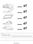 at words worksheet twisty noodle