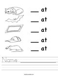 Name ____________ Worksheet