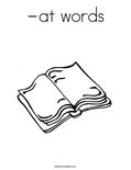 -at words Coloring Page