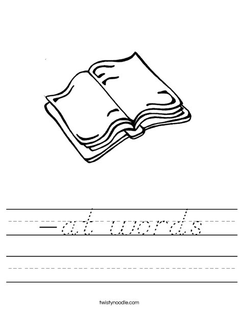At Words Book Worksheet