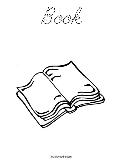 At Words Book Coloring Page