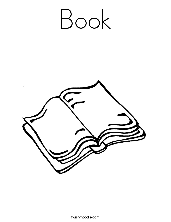 Book Coloring Page