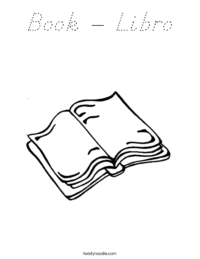 Book - Libro Coloring Page