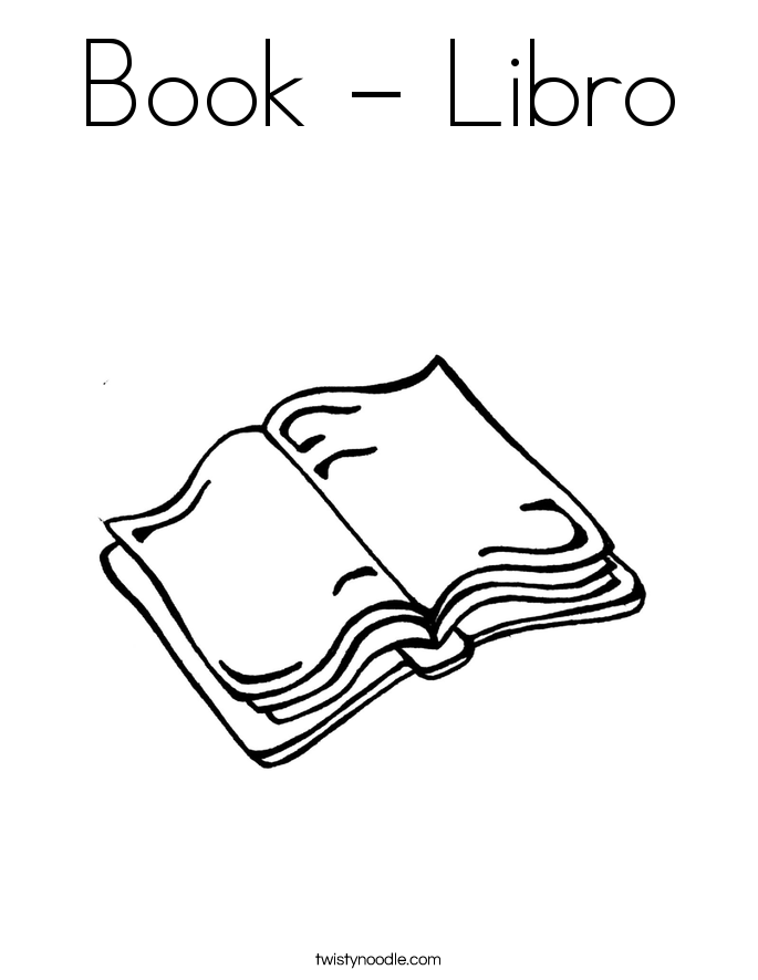 Book - Libro Coloring Page