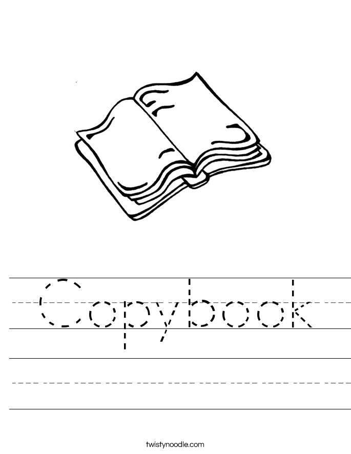 Copybook Worksheet