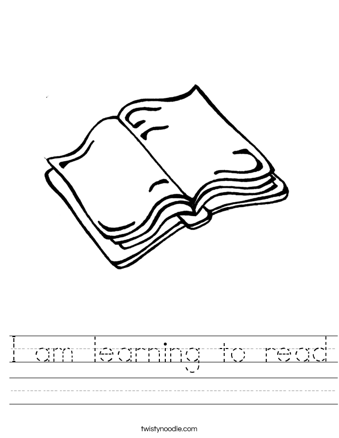 I am learning to read Worksheet