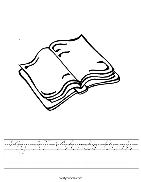 At Words Book Worksheet