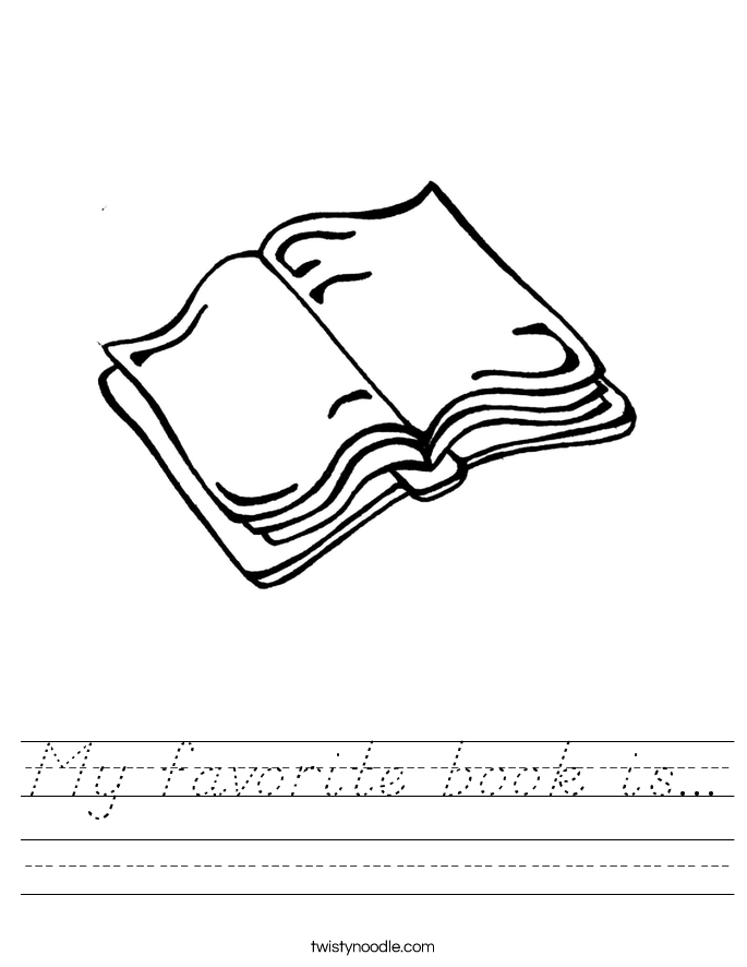 My favorite book is... Worksheet