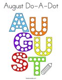 August Do-A-Dot Coloring Page