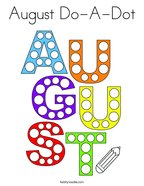 August Do-A-Dot Coloring Page
