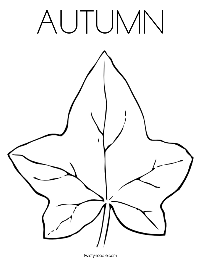 AUTUMN Coloring Page